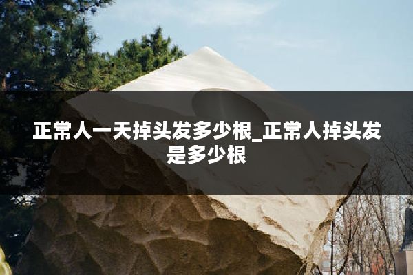 正常人一天掉头发多少根_正常人掉头发是多少根