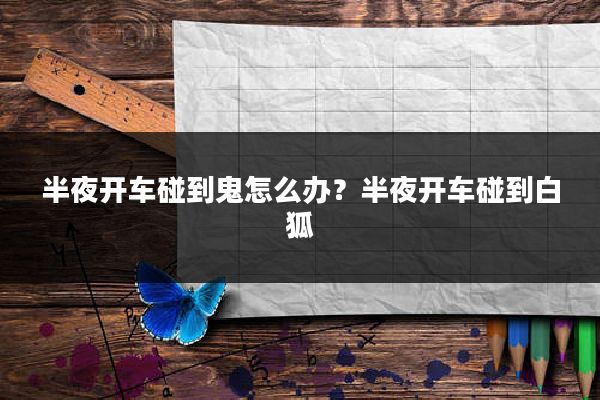 半夜开车碰到鬼怎么办?半夜开车碰到白狐