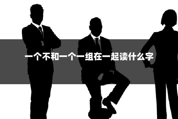 一个不和一个一组在一起读什么字