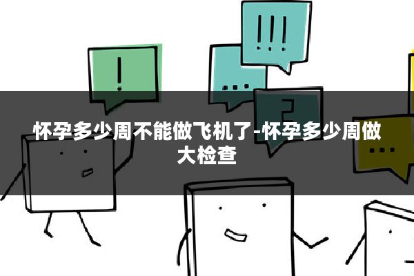 怀孕多少周不能做飞机了-怀孕多少周做大检查