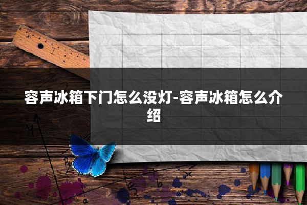 容声冰箱下门怎么没灯-容声冰箱怎么介绍