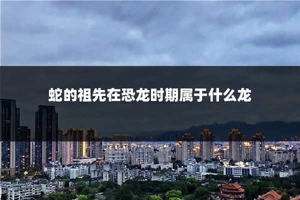 蛇的祖先在恐龙时期属于什么龙