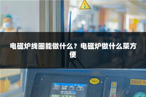 电磁炉线圈能做什么？电磁炉做什么菜方便