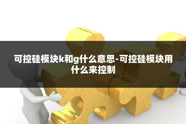 可控硅模块k和g什么意思-可控硅模块用什么来控制