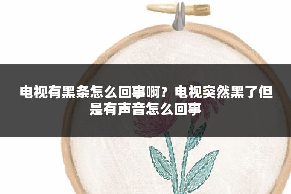 电视有黑条怎么回事啊?电视突然黑了但是有声音怎么回事