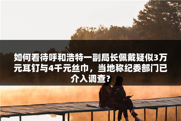 如何看待呼和浩特一副局长佩戴疑似3万元耳钉与4千元丝巾，当地称纪委部门已介入调查？