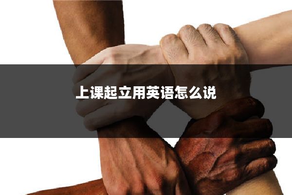 上课起立用英语怎么说