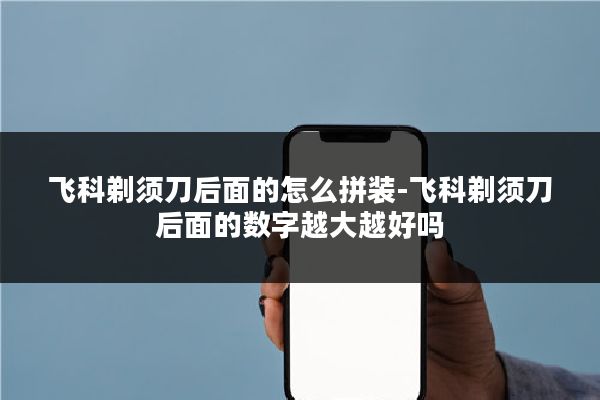 飞科剃须刀后面的怎么拼装-飞科剃须刀后面的数字越大越好吗