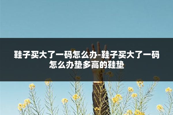 鞋子买大了一码怎么办-鞋子买大了一码怎么办垫多高的鞋垫