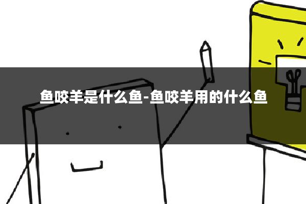 鱼咬羊是什么鱼-鱼咬羊用的什么鱼