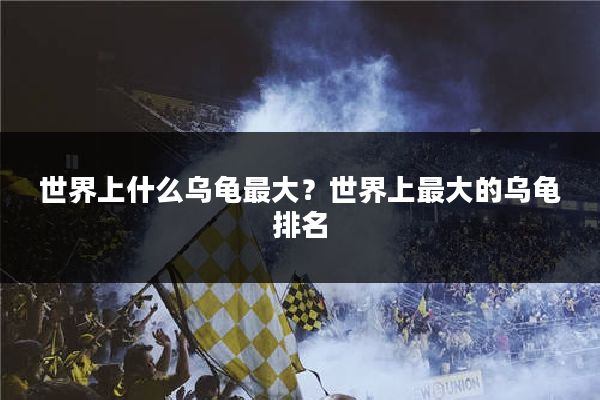 世界上什么乌龟最大?世界上最大的乌龟排名