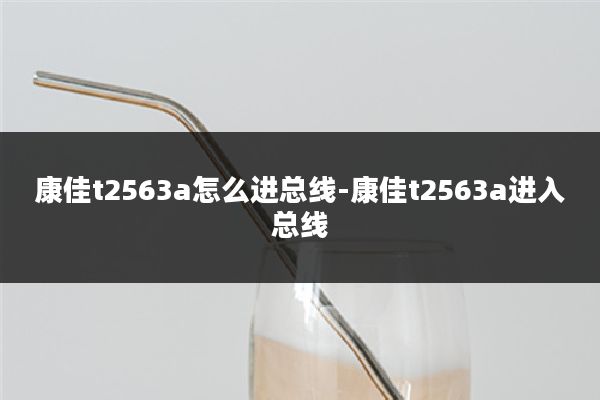 康佳t2563a怎么进总线-康佳t2563a进入总线