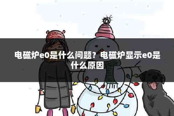 电磁炉e0是什么问题?电磁炉显示e0是什么原因
