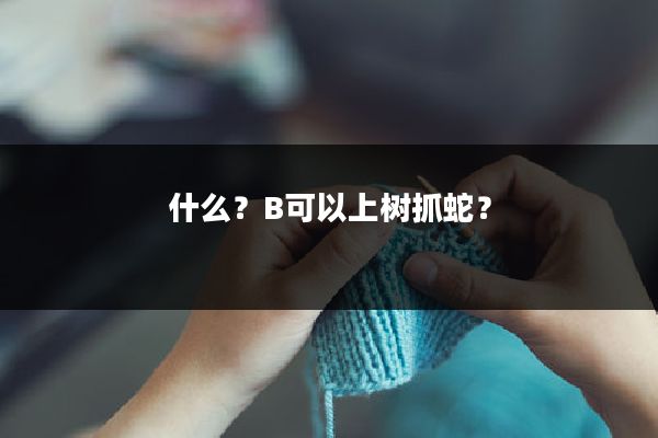 什么?B可以上树抓蛇?