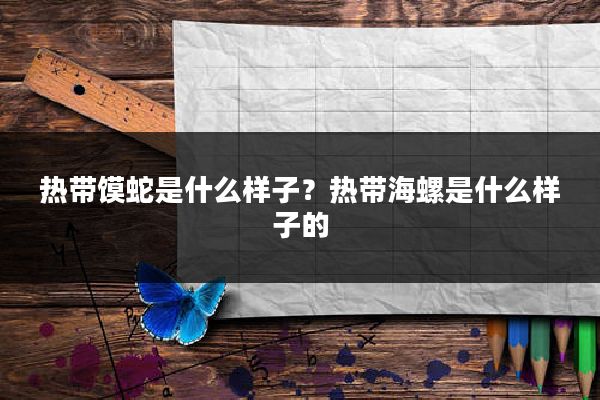 热带馍蛇是什么样子？热带海螺是什么样子的