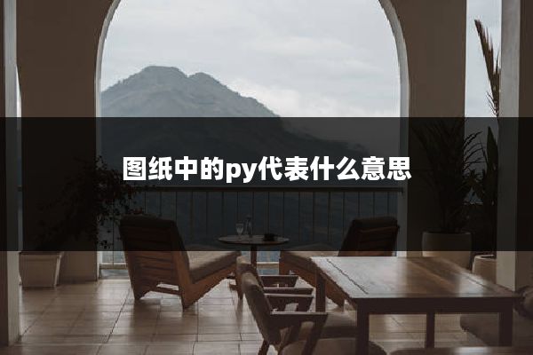 图纸中的py代表什么意思