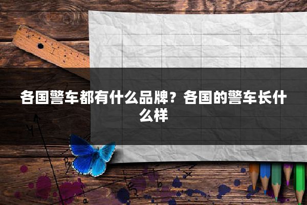各国警车都有什么品牌?各国的警车长什么样