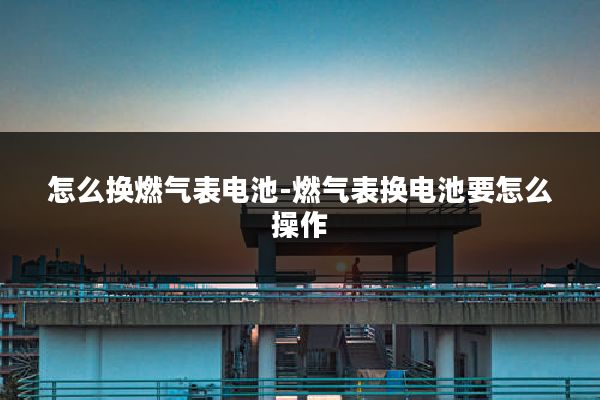怎么换燃气表电池-燃气表换电池要怎么操作