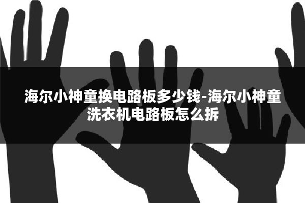 海尔小神童换电路板多少钱-海尔小神童洗衣机电路板怎么拆