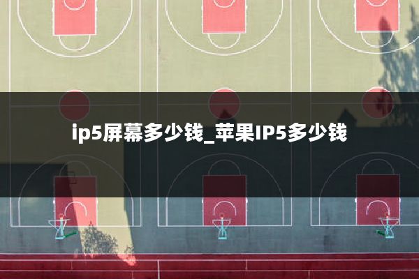 ip5屏幕多少钱_苹果IP5多少钱
