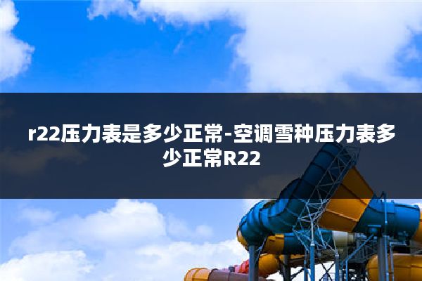 r22压力表是多少正常-空调雪种压力表多少正常R22