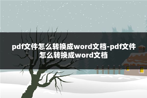 pdf文件怎么转换成word文档-pdf文件怎么转换成word文档