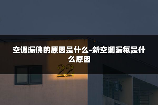 空调漏佛的原因是什么-新空调漏氟是什么原因