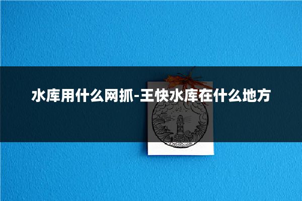 水库用什么网抓-王快水库在什么地方