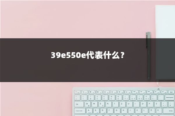 39e550e代表什么?