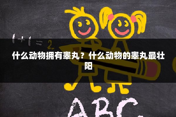 什么动物拥有睾丸?什么动物的睾丸最壮阳