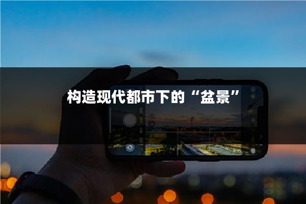 构造现代都市下的“盆景”
