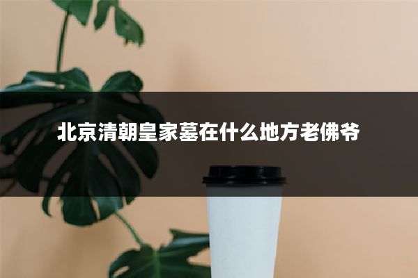 北京清朝皇家墓在什么地方老佛爷