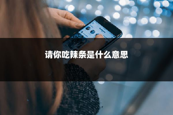 请你吃辣条是什么意思