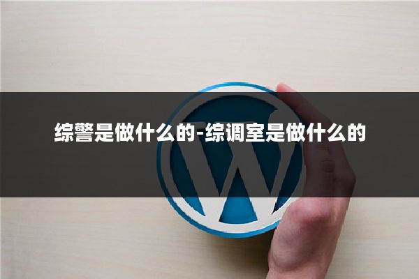 综警是做什么的-综调室是做什么的