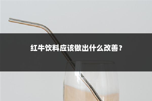 红牛饮料应该做出什么改善？