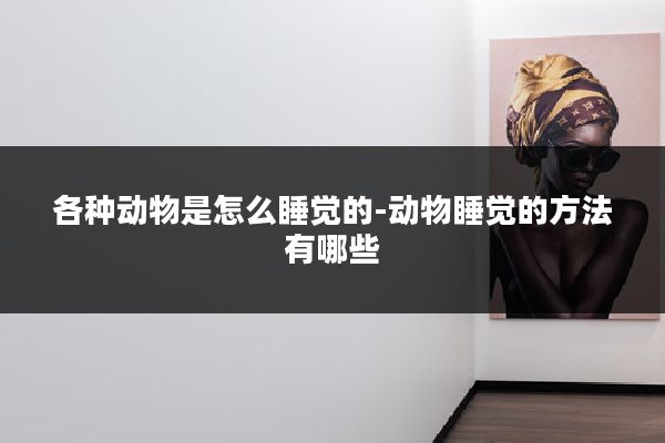 各种动物是怎么睡觉的-动物睡觉的方法有哪些