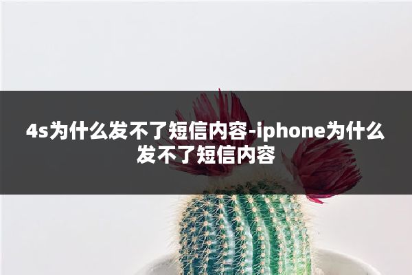 4s为什么发不了短信内容-iphone为什么发不了短信内容