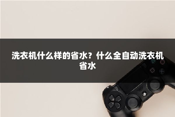 洗衣机什么样的省水？什么全自动洗衣机省水