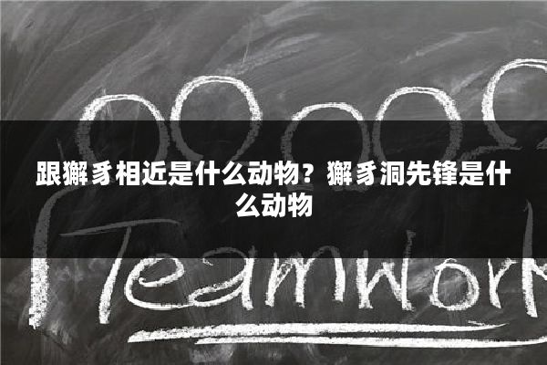 跟獬豸相近是什么动物?獬豸洞先锋是什么动物