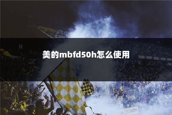 美的mbfd50h怎么使用