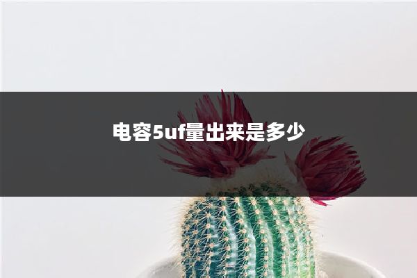 电容5uf量出来是多少
