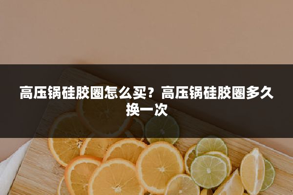 高压锅硅胶圈怎么买?高压锅硅胶圈多久换一次