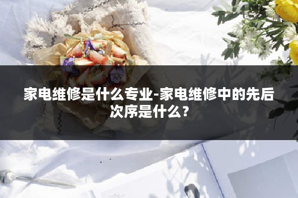 家电维修是什么专业-家电维修中的先后次序是什么？