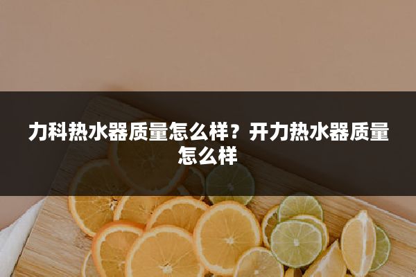力科热水器质量怎么样?开力热水器质量怎么样