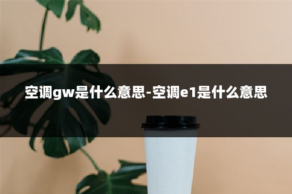 空调gw是什么意思-空调e1是什么意思