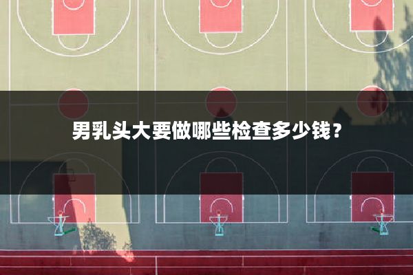男乳头大要做哪些检查多少钱?