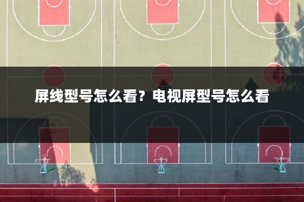 屏线型号怎么看?电视屏型号怎么看