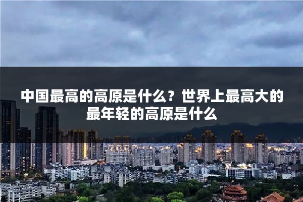 中国最高的高原是什么？世界上最高大的最年轻的高原是什么