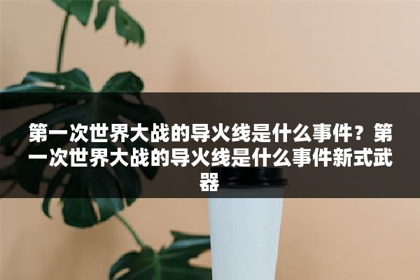 第一次世界大战的导火线是什么事件？第一次世界大战的导火线是什么事件新式武器
