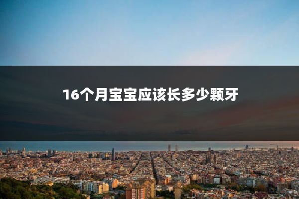 16个月宝宝应该长多少颗牙
